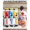 Commercial Frozen Drink Maker, 15Lx3 Triple Tank Slushy Machine, 180 Cups Stainless Steel Margarita Smoothie Frozen Drink Machine