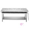 5-Pan Commercial Food Warmer, Electric Steam Table with Independent Temperature Control