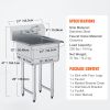 Stainless Steel Prep & Utility Sink, 1 Compartment Free Standing Small Sink Include Faucet & legs, 21"x41" Commercial Single Bowl Sinks for Garage