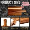 10pcs Acacia Wood Cutting Boards with Handles - 15.7" X 7.8" - Perfect for Pizza, Bread, Cheese, Charcuterie, Fruit & Vegetables