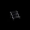 1pc Acrylic Perfume Organizer; Tiered Display Stand; Acrylic Riser Display Shelf; Transparent Multi-layer Model; Blind Box Storage For Cosmetics And J