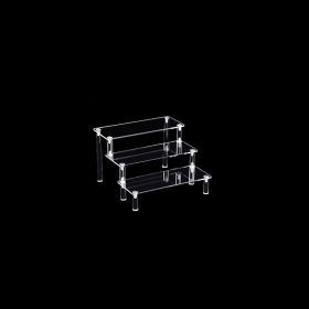 1pc Acrylic Perfume Organizer; Tiered Display Stand; Acrylic Riser Display Shelf; Transparent Multi-layer Model; Blind Box Storage For Cosmetics And J (size: 3-layer 19.7in)