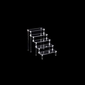 1pc Acrylic Perfume Organizer; Tiered Display Stand; Acrylic Riser Display Shelf; Transparent Multi-layer Model; Blind Box Storage For Cosmetics And J (size: 5-layer 11.8in)